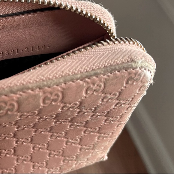 GUCCI - Micro Guccissima Zip Around Continental Wallet - Picture 6 of 16